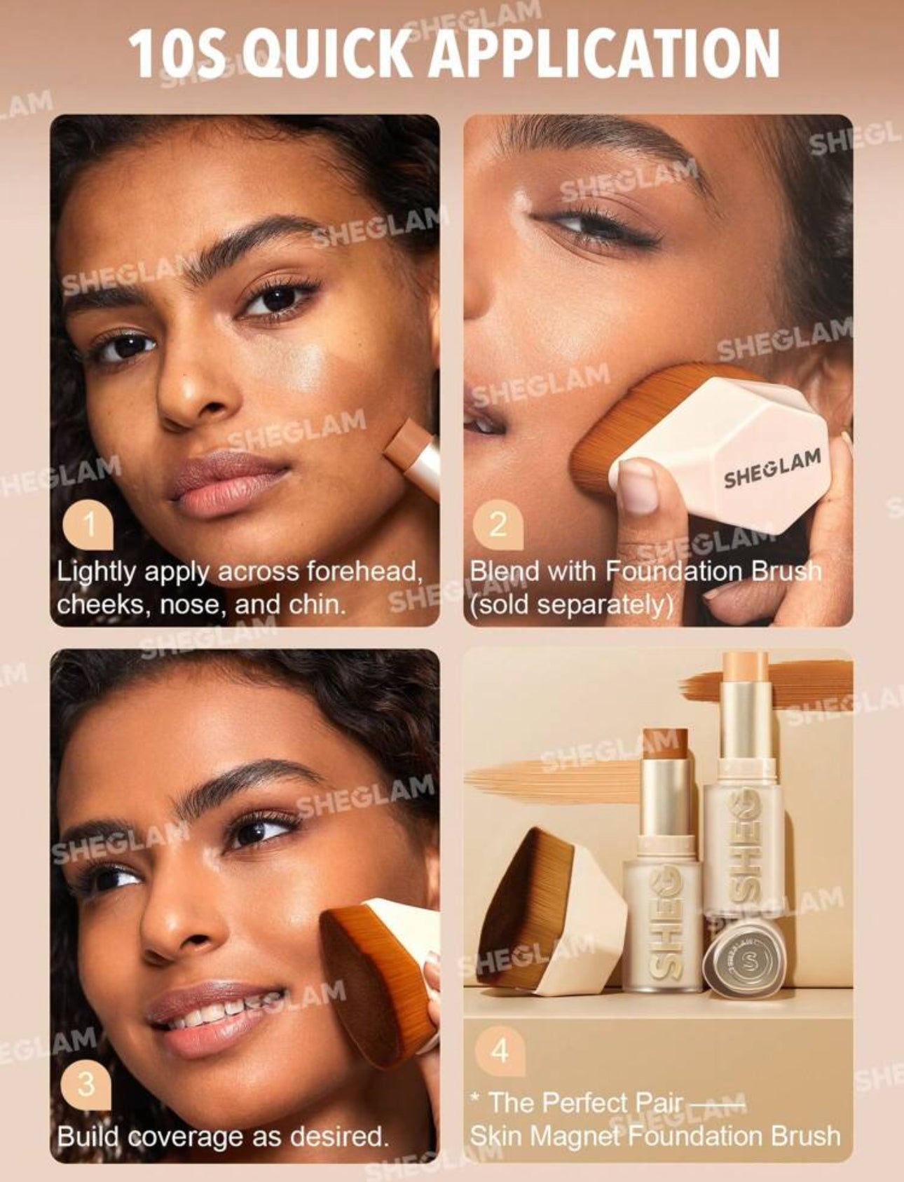 SHEGLAM Skin Magnet High Coverage Foundation Stick