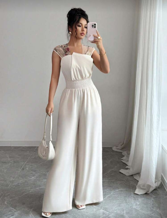 Shein French Square Collar Slim Fit Apricot