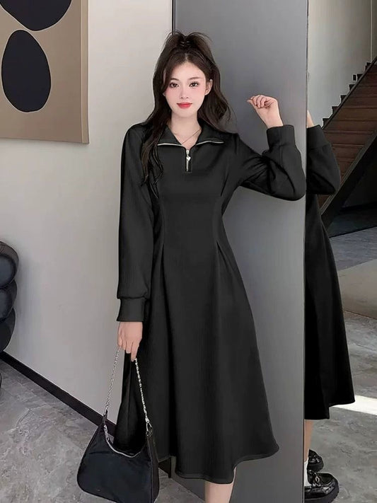 SHEIN Korean Style Jumpsuit Dress with Fleece Lining