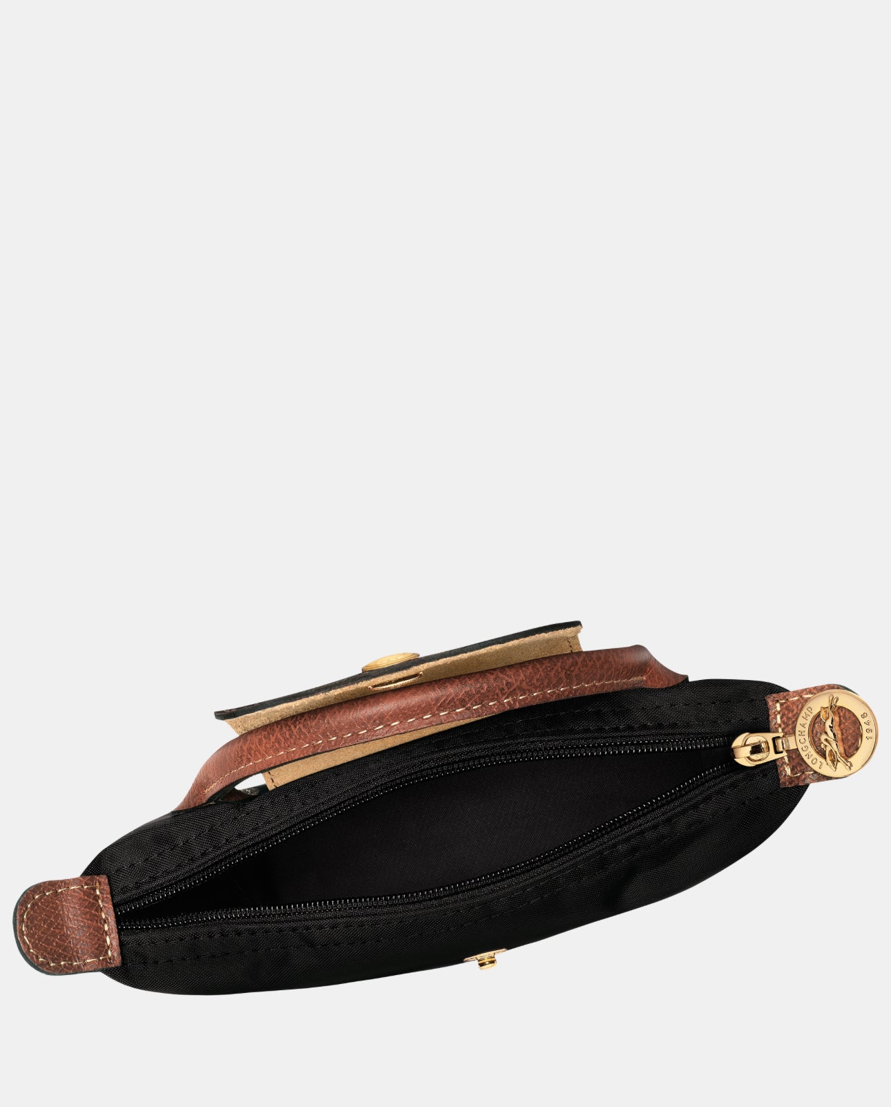 LONGCHAMP Le Pliage Mini Pouch Bag with Strap- Black