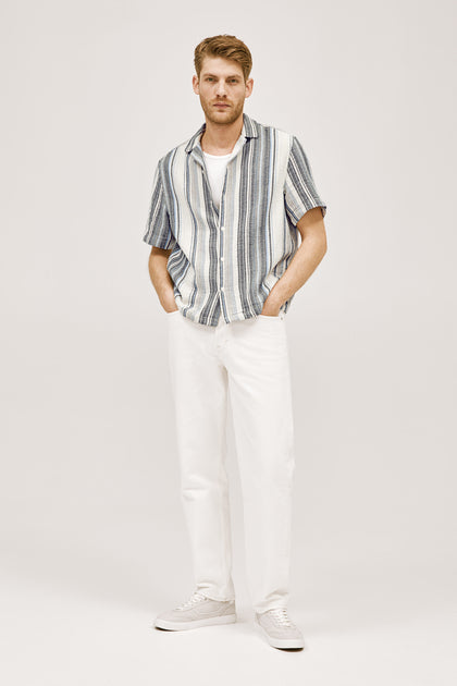 H&M Regular Fit Textured-knite resort shirt