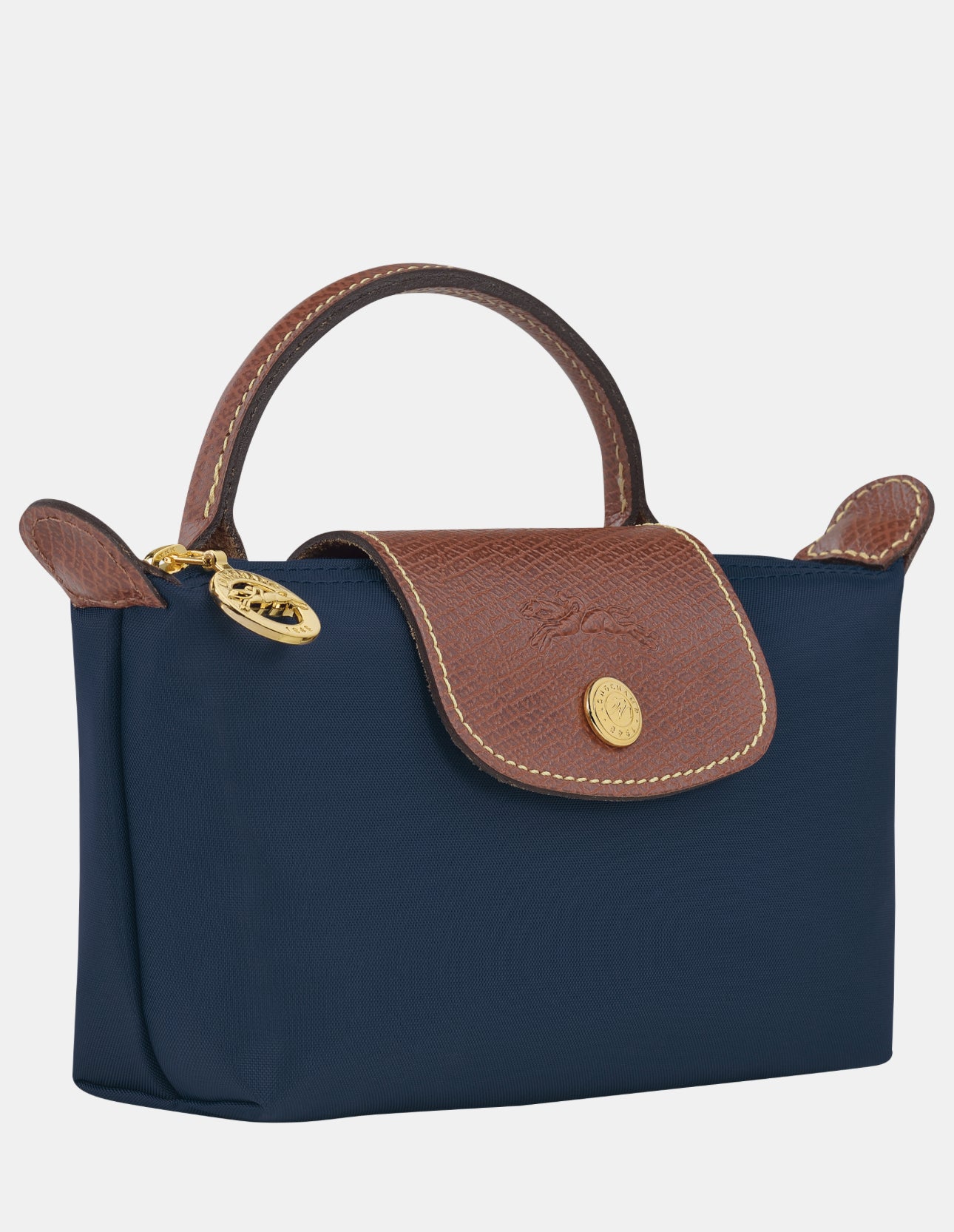 LONGCHAMP Le Pliage Mini Pouch Bag with Strap- Navy