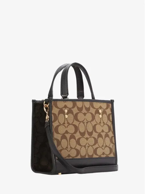 Coach Dempsey Tote 22 in Colorblock Signature Canvas