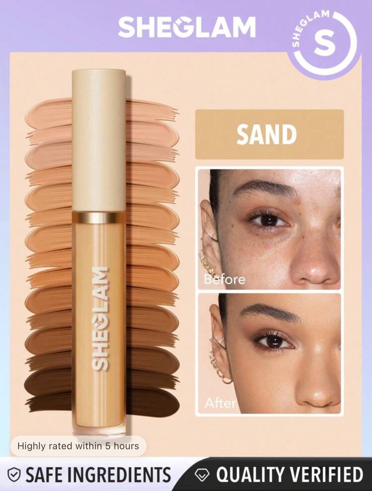 SHEGLAM Like Magic 12Hr Full Coverage Concealer