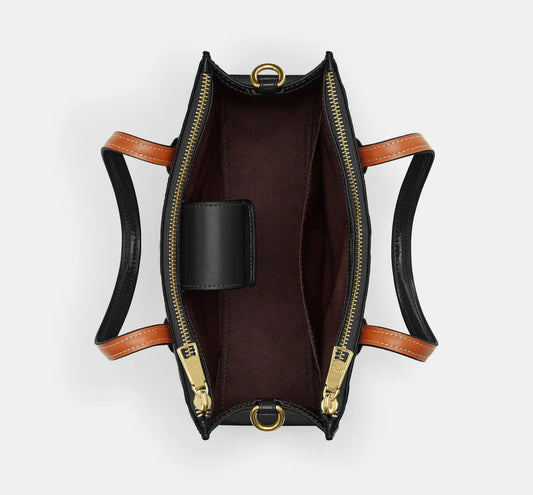 Coach Nina Tote in Signature Patent Leather