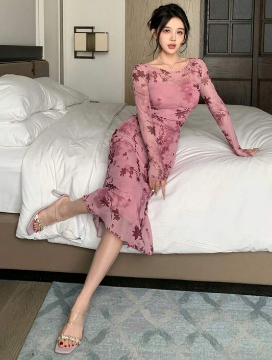 Shein Wrap Style Floral Dress