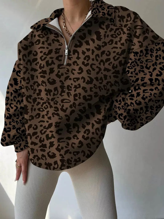 SHEIN LEOPARD SWEATER