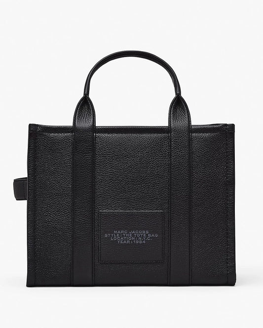 Marc Jacobs Leather Tote Bag Medium- Black