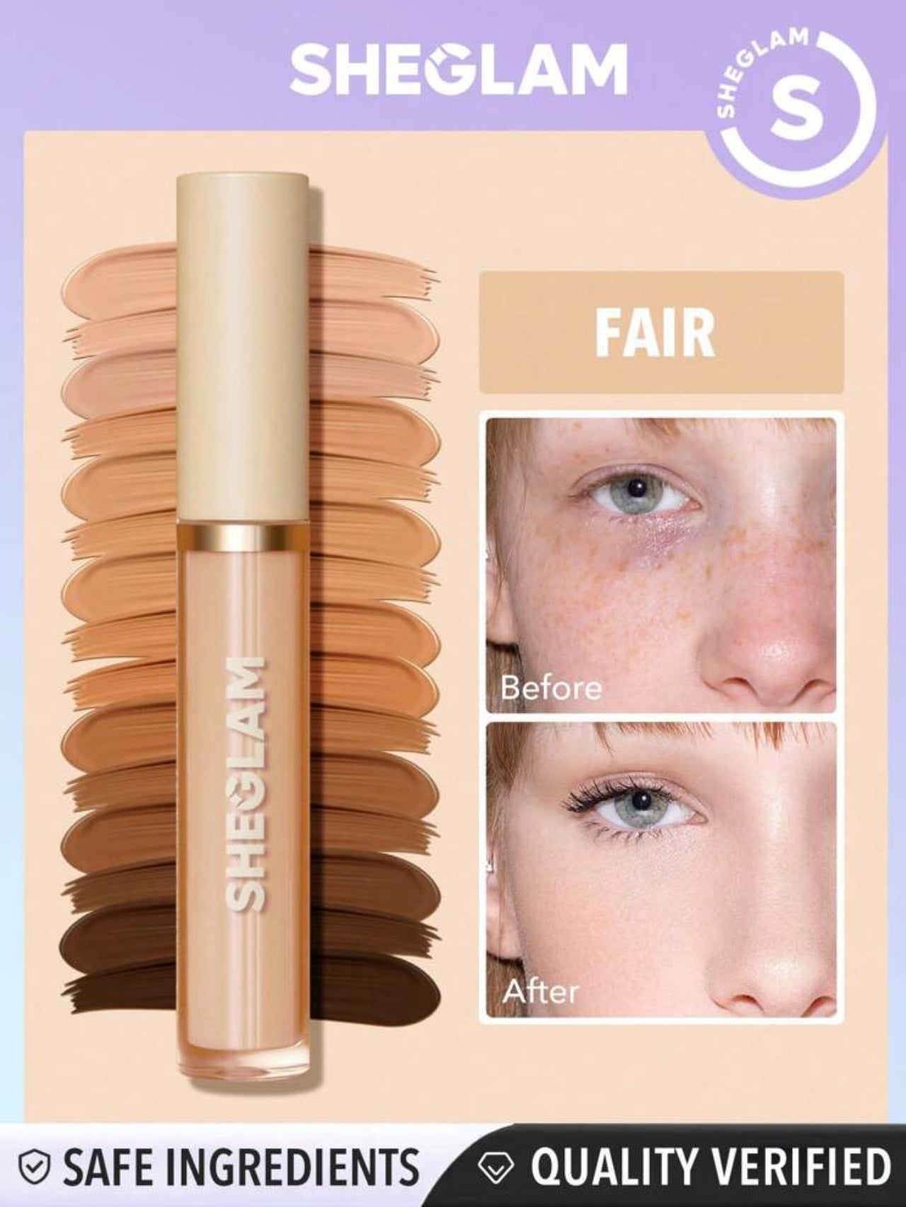 SHEGLAM Like Magic 12Hr Full Coverage Concealer
