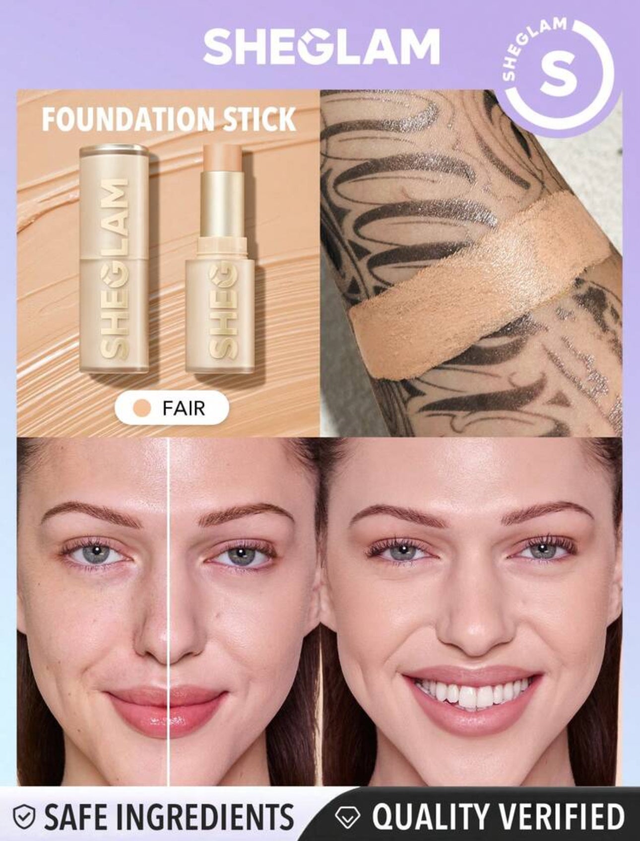SHEGLAM Skin Magnet High Coverage Foundation Stick