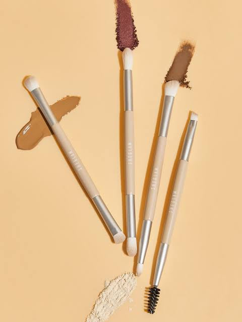 SHEGLAM Glam 101 Eye Essentials Brush Set With Bag Synthetic Porta....