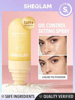 SHEGLAM Matte Fresh Setting Spray Ultra Matte Liquid-To-Powder Long