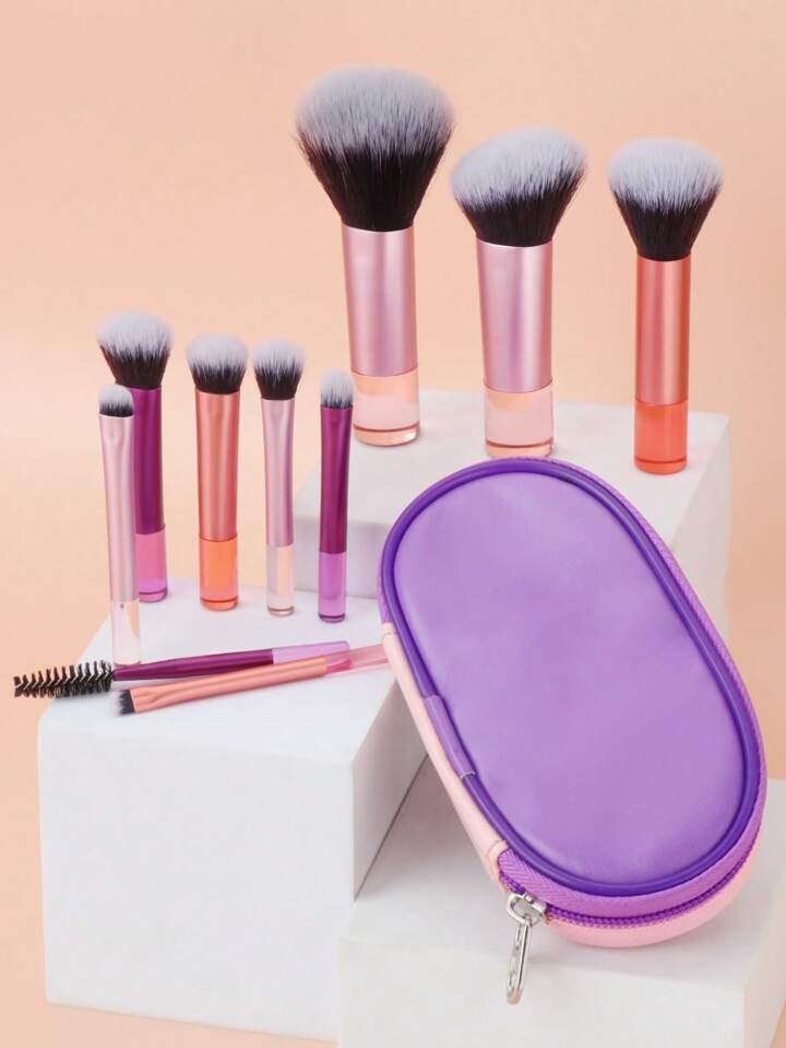 10Pcs Classic Multifunctional Cosmetic Brush For Making Up Sup....
