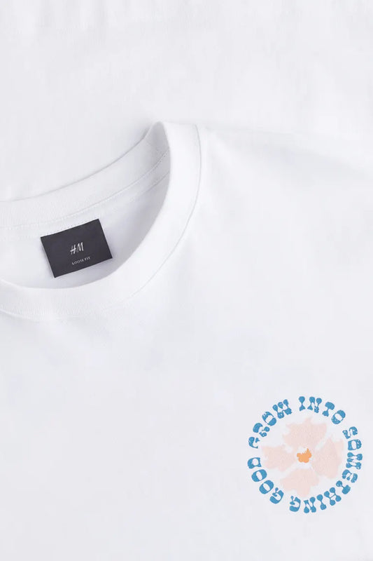H&M Loose Fit Printed T-shirt