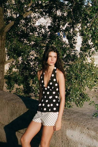 Zara Polka Dot Halter Top