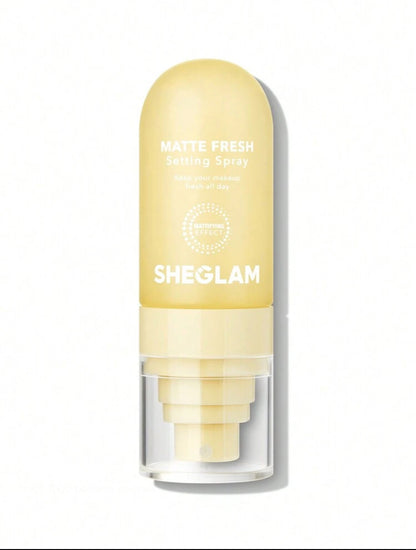 SHEGLAM Matte Fresh Setting Spray Ultra Matte Liquid-To-Powder Long