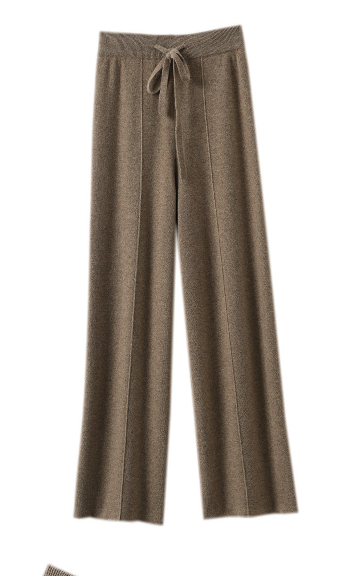SHEIN Wide Leg Straight Wool Trouser