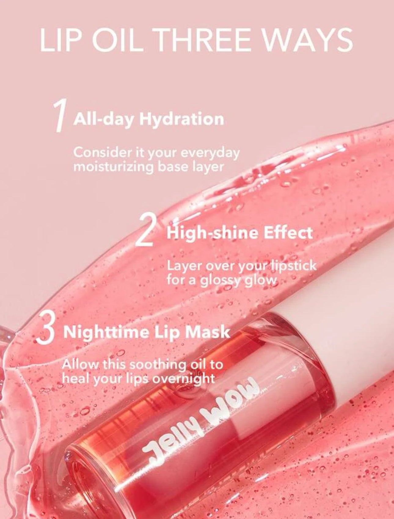 SHEGLAM Jelly Wow Hydrating lip Oil (Berry involved)