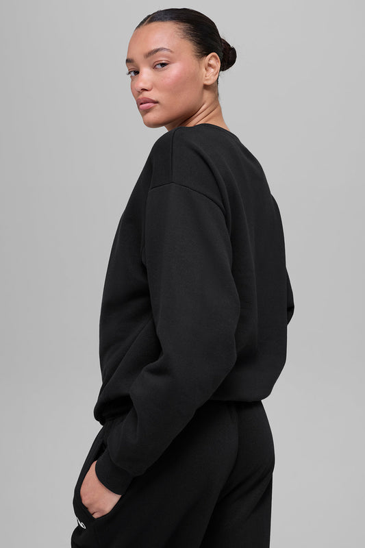 Alo Loose Fit Sweatshirt-Black