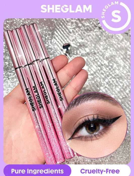 Shegalm Line & Define Waterproof Liquid Eyeliner- Black