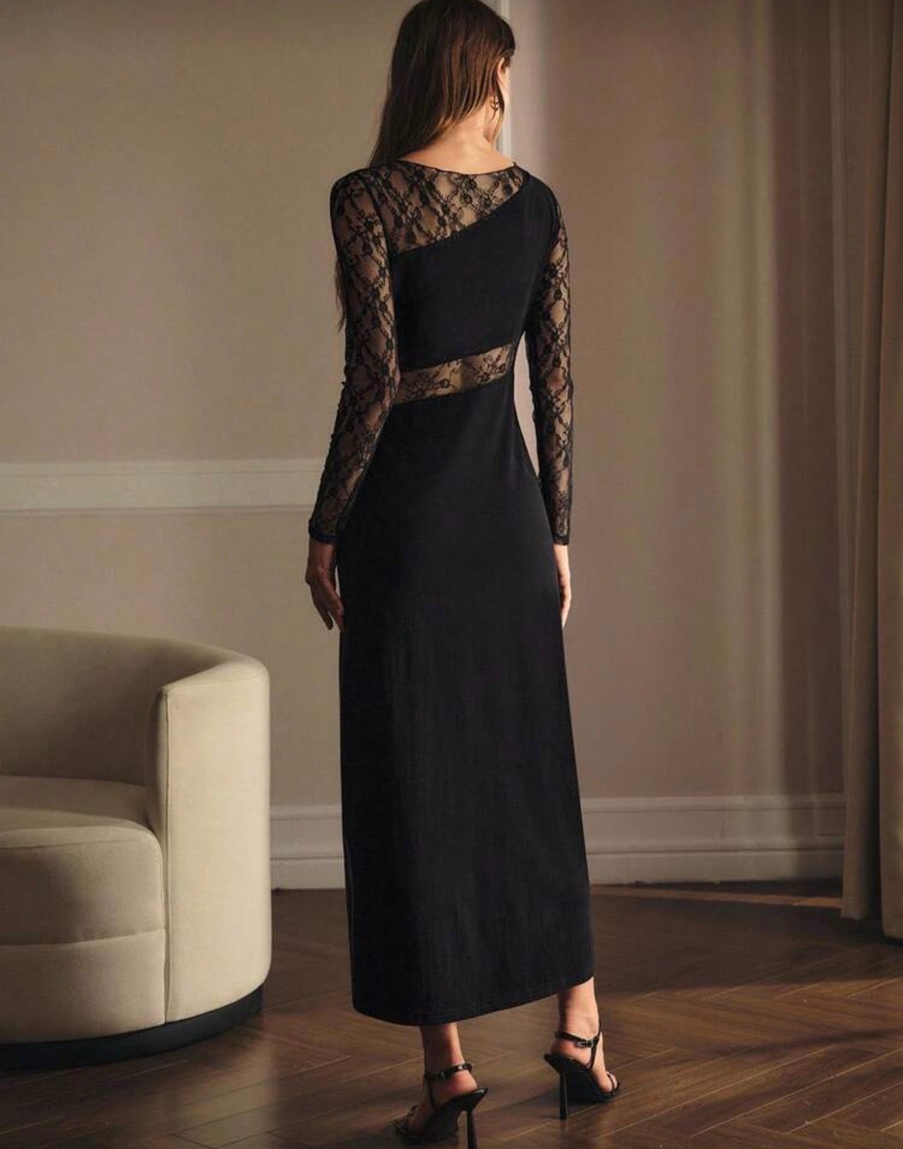 Shein Contrast laces heer Dress