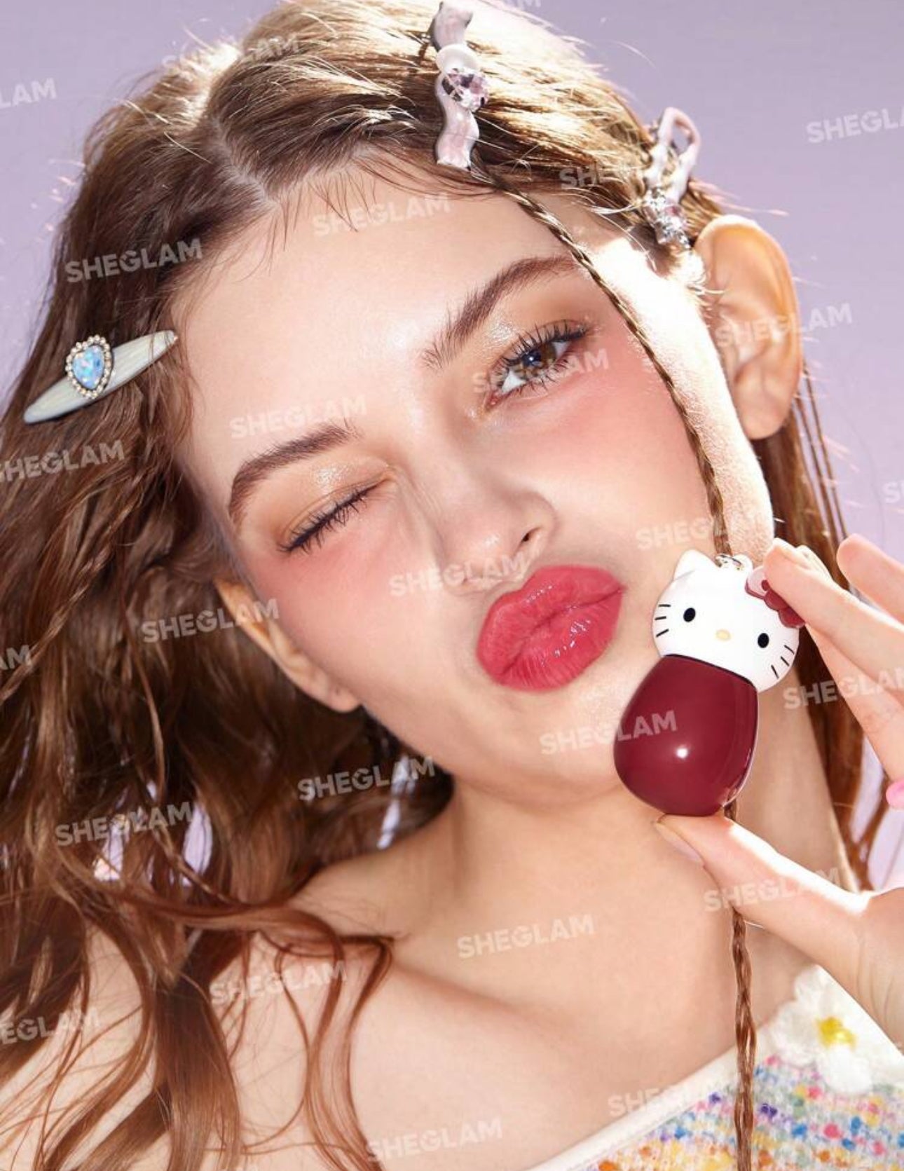 SHEGLAM Hello Kitty Poolside Perfection Lip Glaze