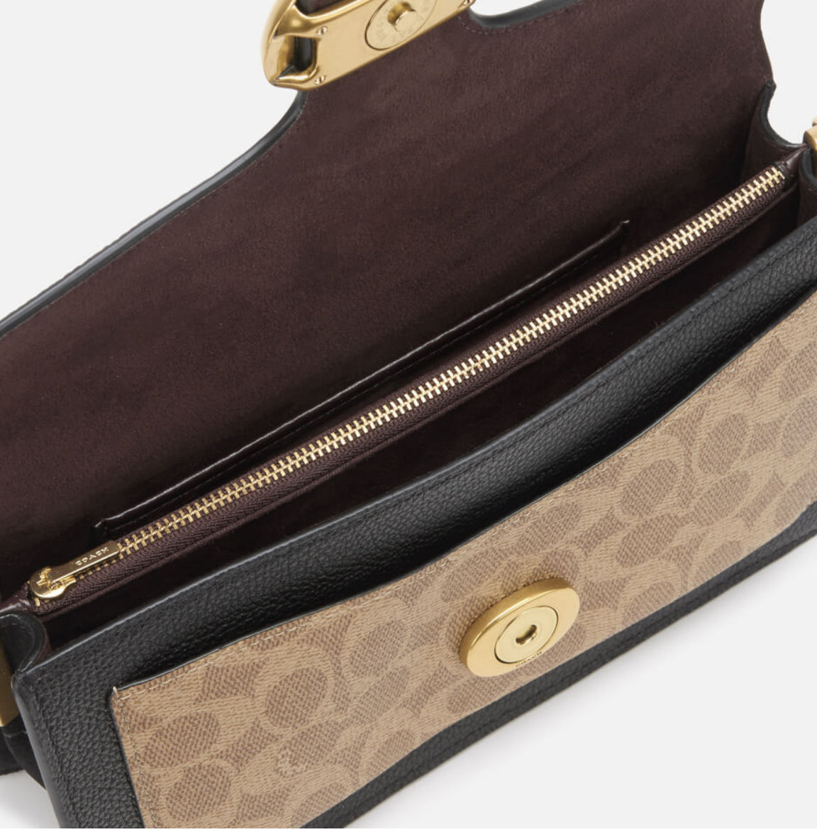 Coach Tabby 26 Black Leather Shoulder Bag
