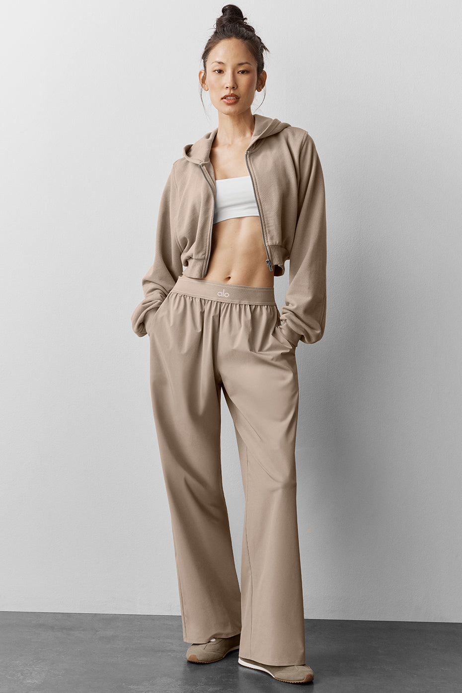 ALO Suit Up Trouser Long-Khaki