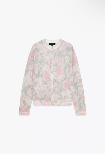 ZARA Floral Print Knit cardigan -Multicolor