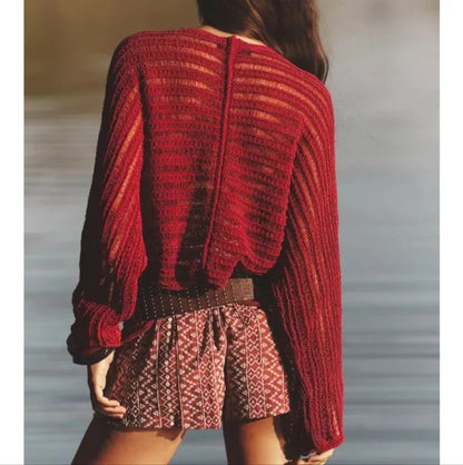 ZARA Poittelle Knit Sweatr-Russet