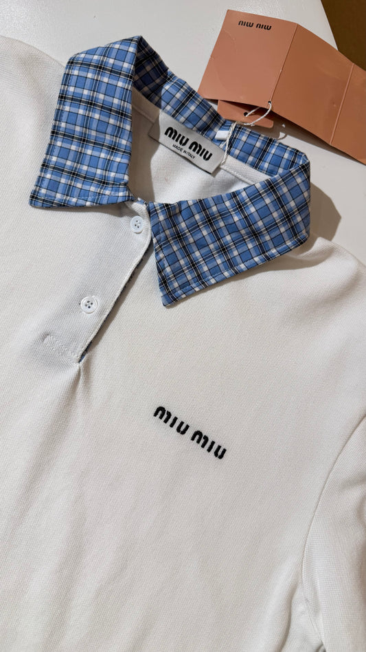 Miu Miu Short Sleeves Pique Polo (Dupe)