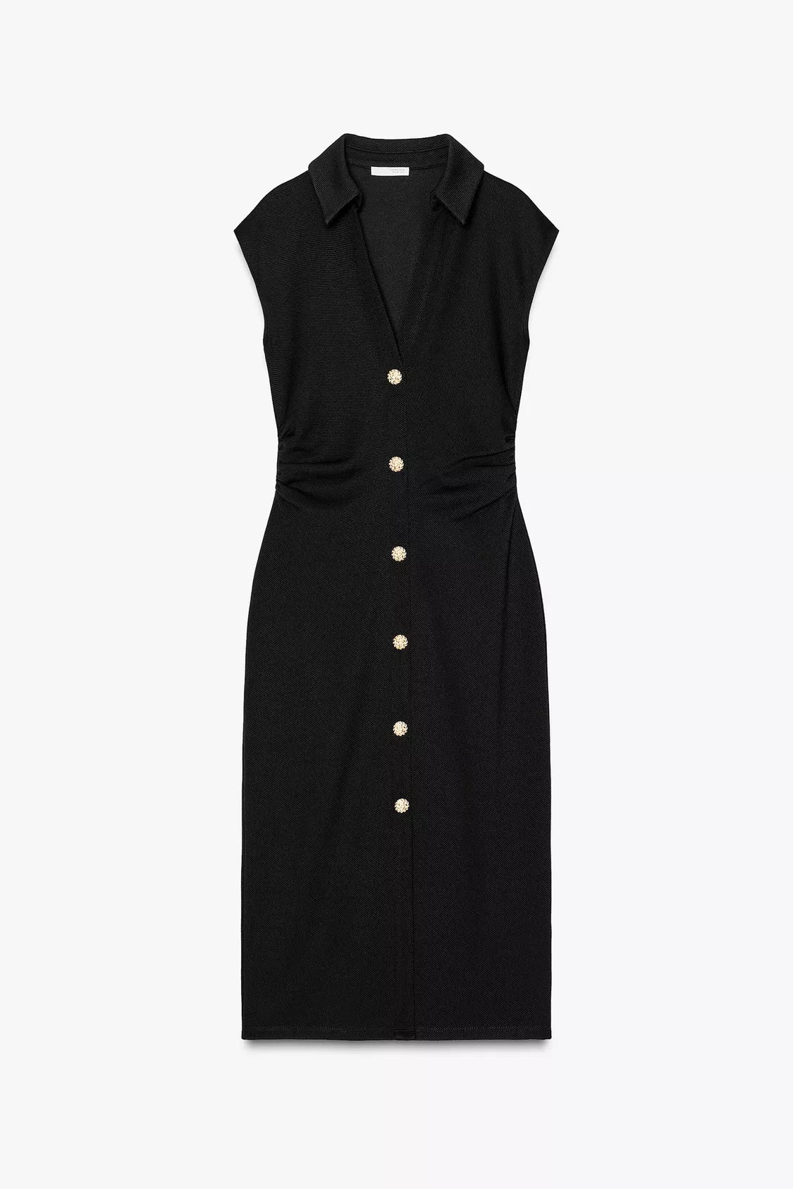 SHEIN Pique Shirt Collar Dress