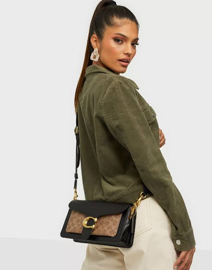 Coach Tabby 26 Black Leather Shoulder Bag
