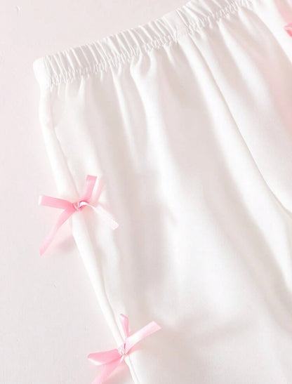 SHEIN Baby Girls Korean Style Cute Butterfly Print Short Sleeve