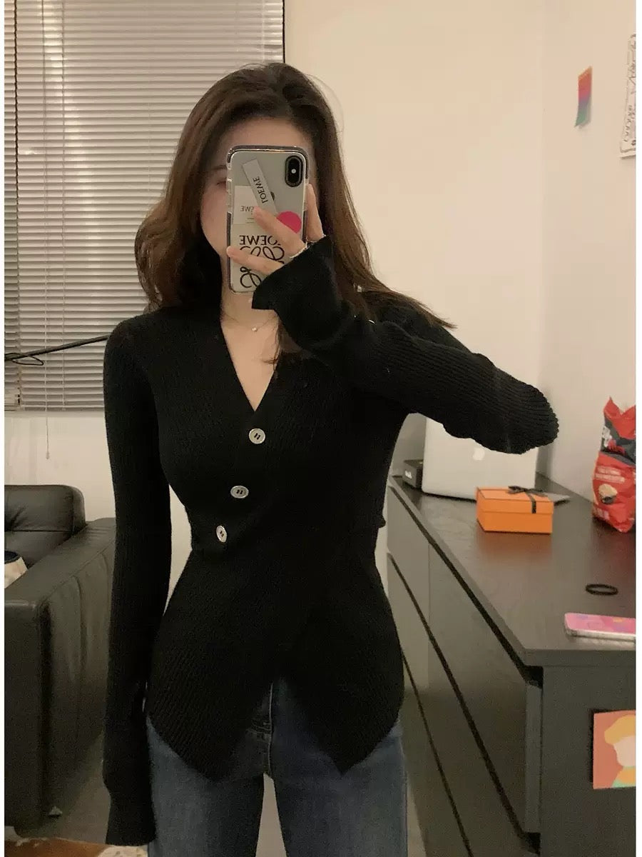 Shein Korean Style V Neck Top