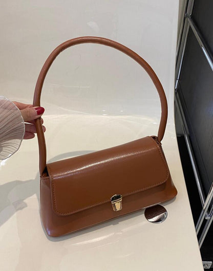 Shein Metal Decor HandBag Coffee Brown
