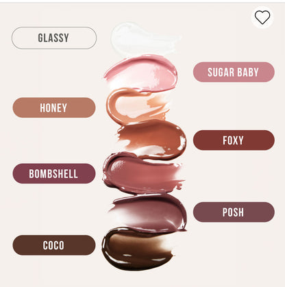 Huda Beauty Faux Filler Extra Shine Lip Gloss (Glassy-Clear)