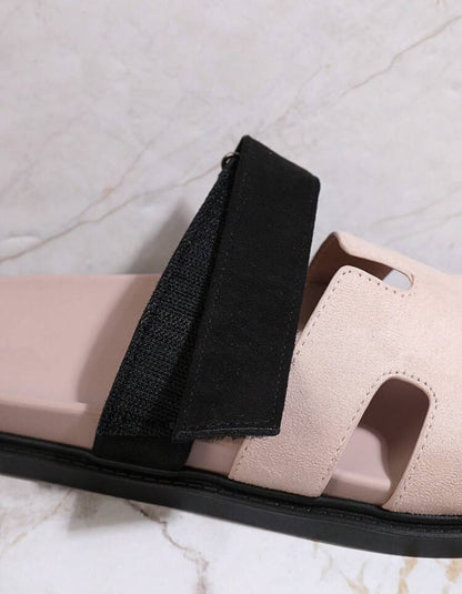 Shein Shein Shuzia Women Shoes Comfy Open Toe Thick Solid Flats Sandals