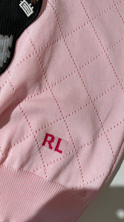 Ralph Lauren Knitted Teddy Polo-Pink (Dupe)