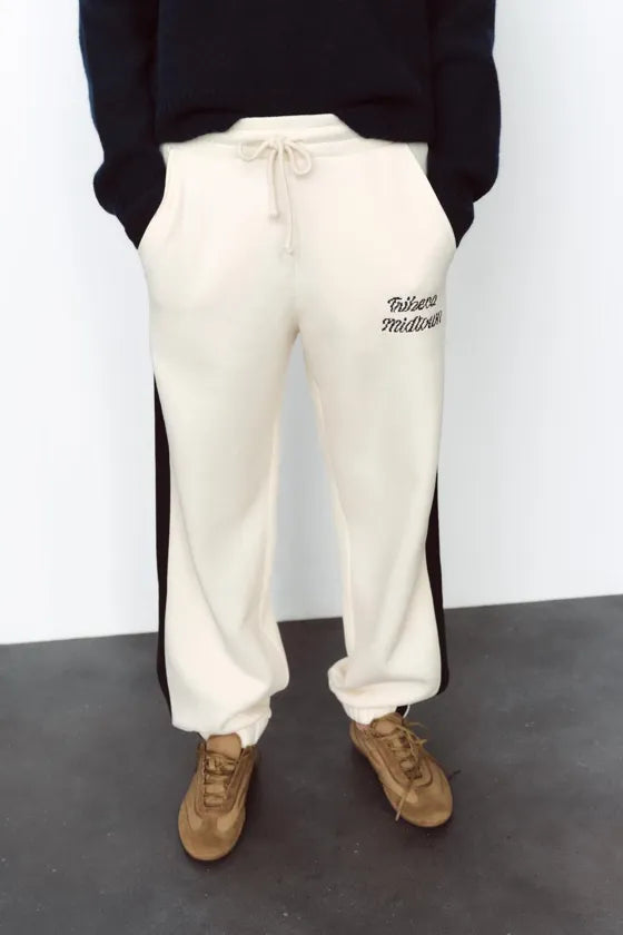 ZARA Jogging Trouser With Slogan