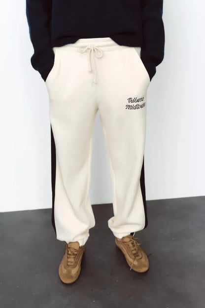 ZARA Jogging Trouser With Slogan