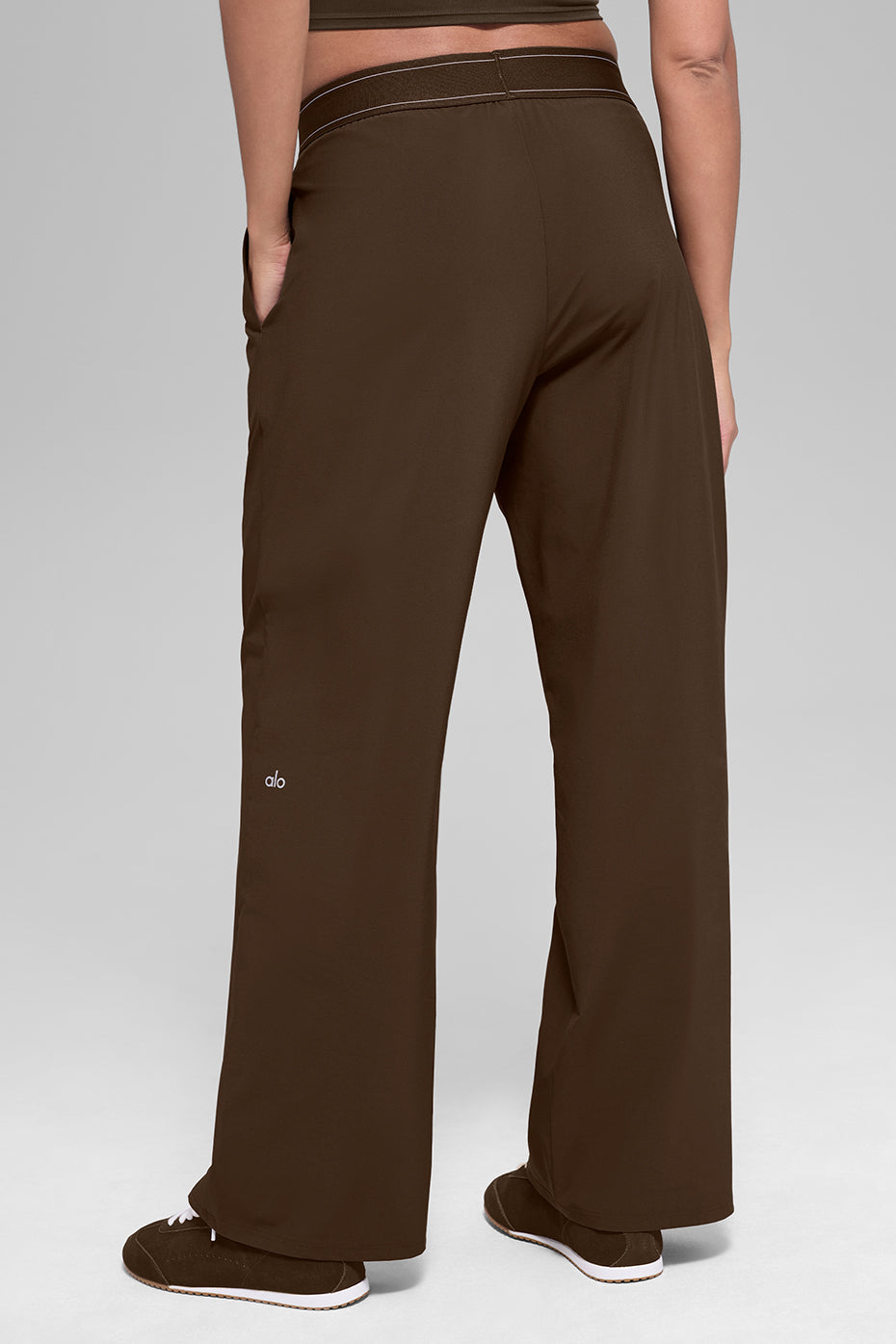 ALO Suit Up Trouser Long-Brown