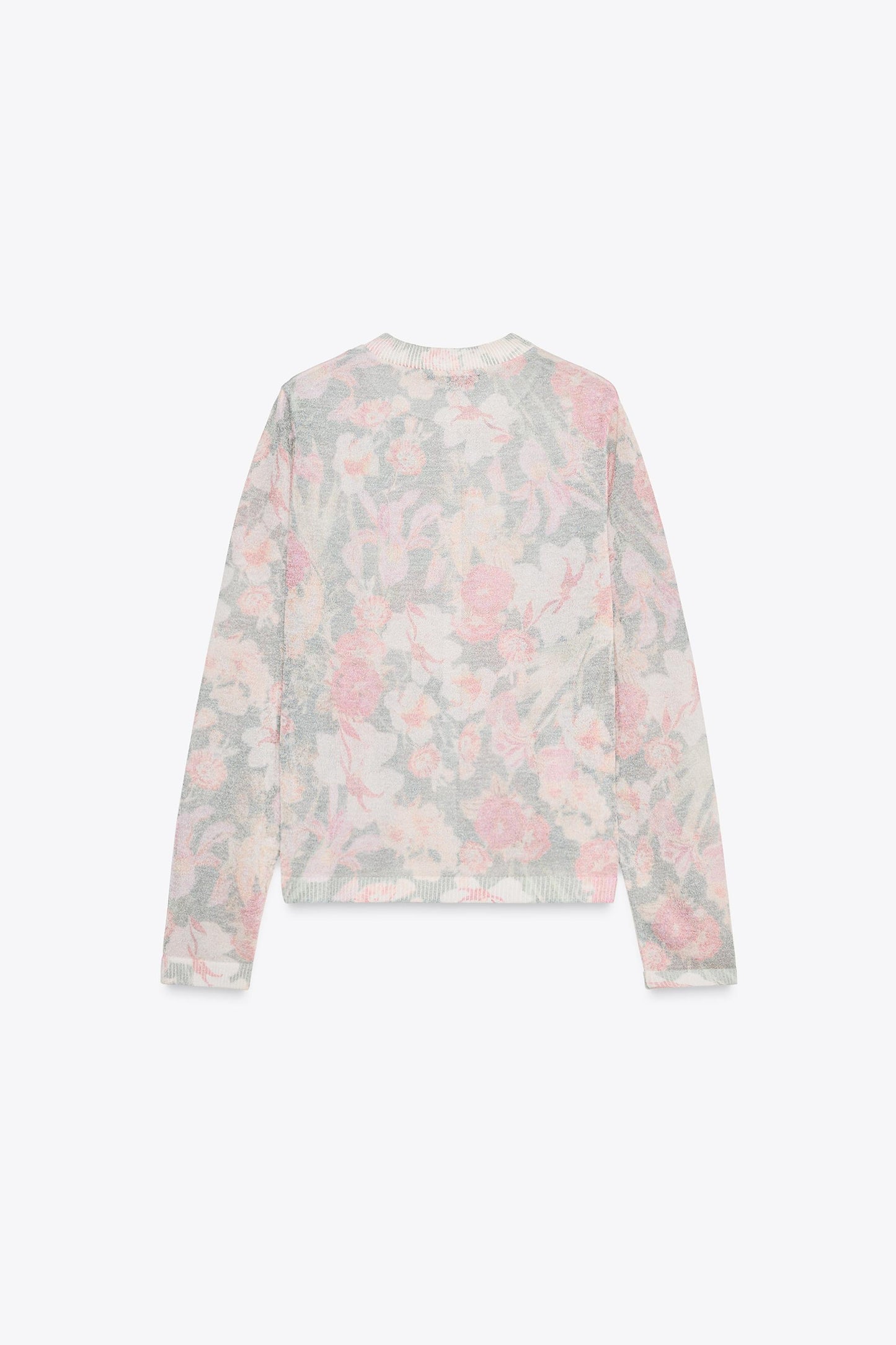 ZARA Floral Print Knit cardigan -Multicolor