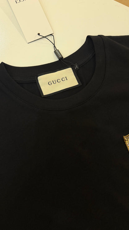 Gucci Embellished GG Black Tshirt