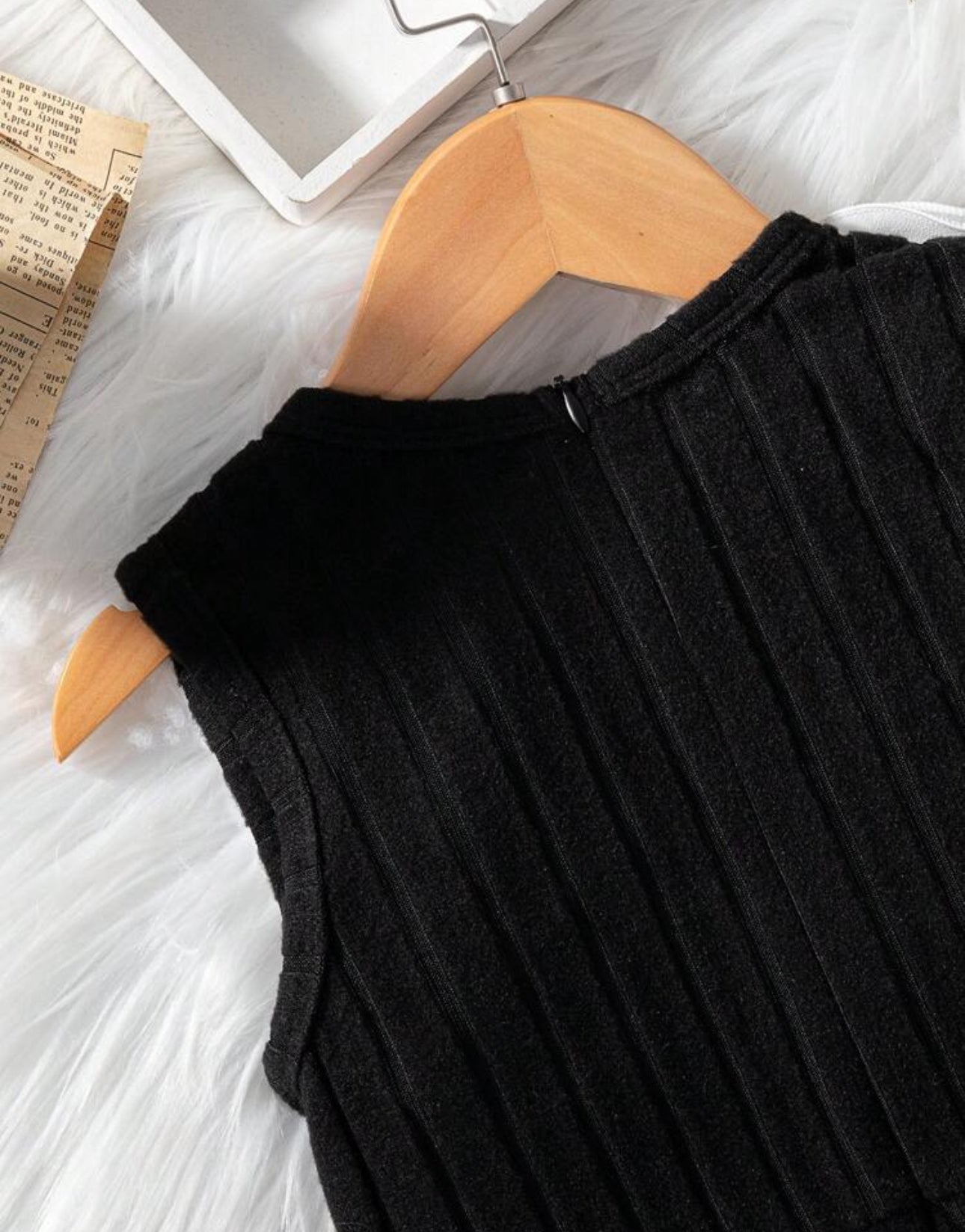 SHEIN Young Girls Contrast Color Applique Sleeveless Elegent