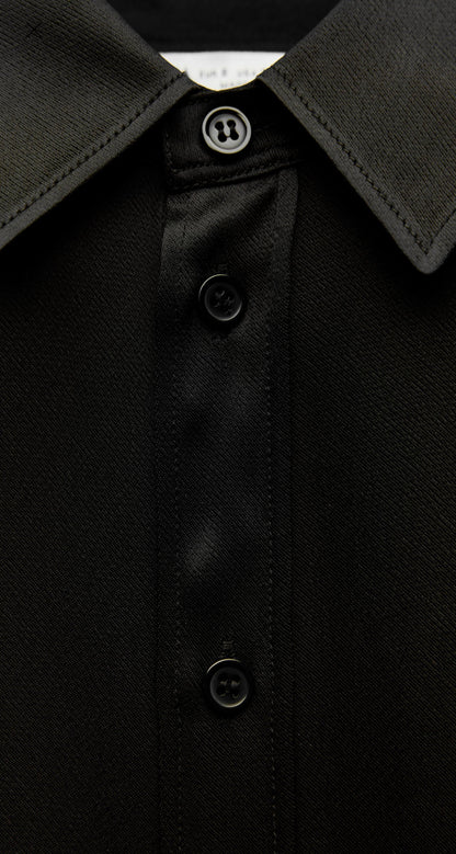 ZARA ZW Collection Slim Fit Shirt-Black