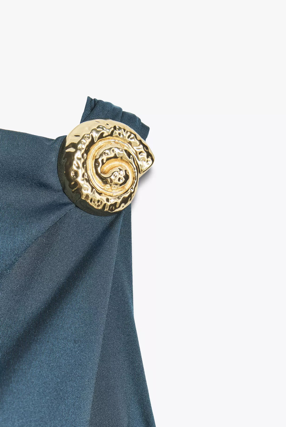 Zara Shell Polyamide Dress Navy