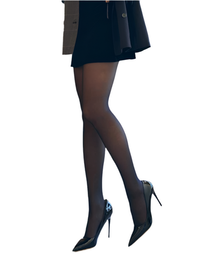 Shein 1pair 30D Minimalist Solid Tights