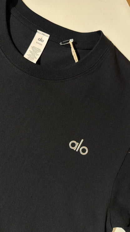 ALO Loose Fit Tshirt-Black (Dupe)