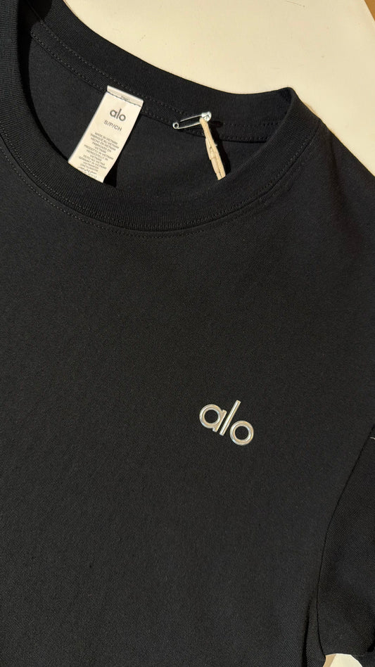 ALO Loose Fit Tshirt-Black (Dupe)